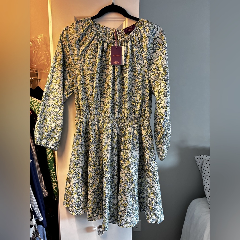 J crew floral fun dress